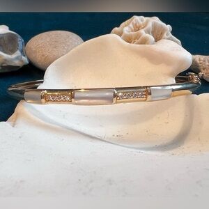 Kabana Mother-of-Pearl 14k Yellow Gold Bracelet w/ Diamonds